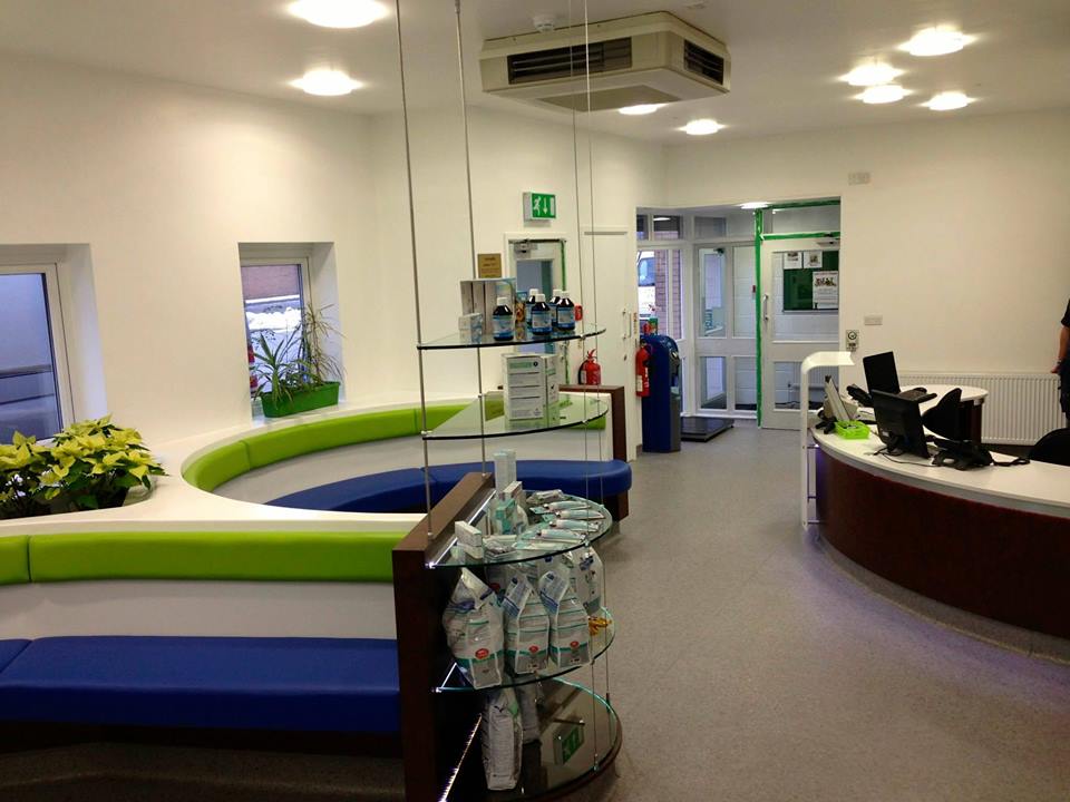 Oakbeck Vets Reception Area